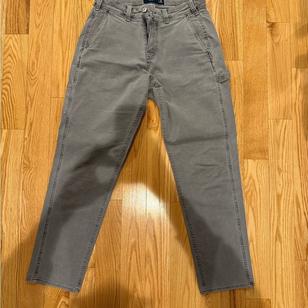 Abercrombie & Fitch Gray Carpenter Pants Cotton Stretch